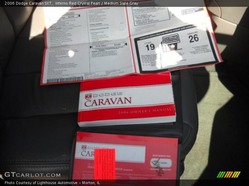 Inferno Red Crystal Pearl / Medium Slate Gray 2006 Dodge Caravan SXT