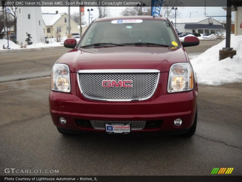 Sport Red Metallic / Cocoa/Light Cashmere 2007 GMC Yukon XL Denali AWD