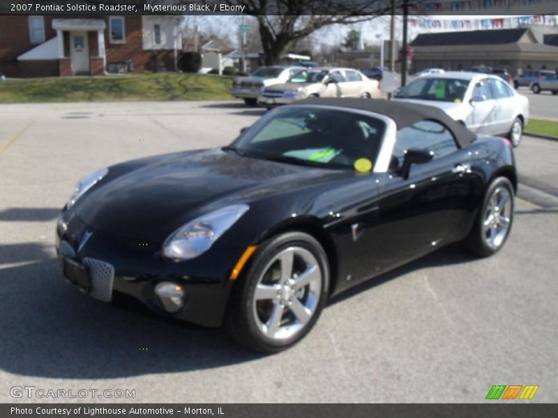 Mysterious Black / Ebony 2007 Pontiac Solstice Roadster