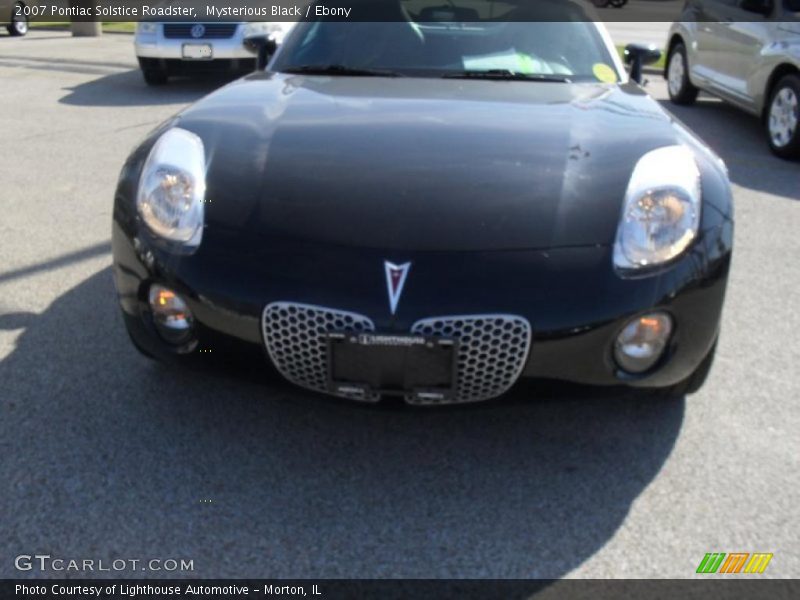 Mysterious Black / Ebony 2007 Pontiac Solstice Roadster