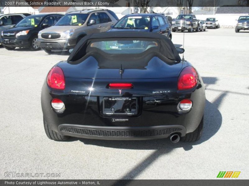 Mysterious Black / Ebony 2007 Pontiac Solstice Roadster