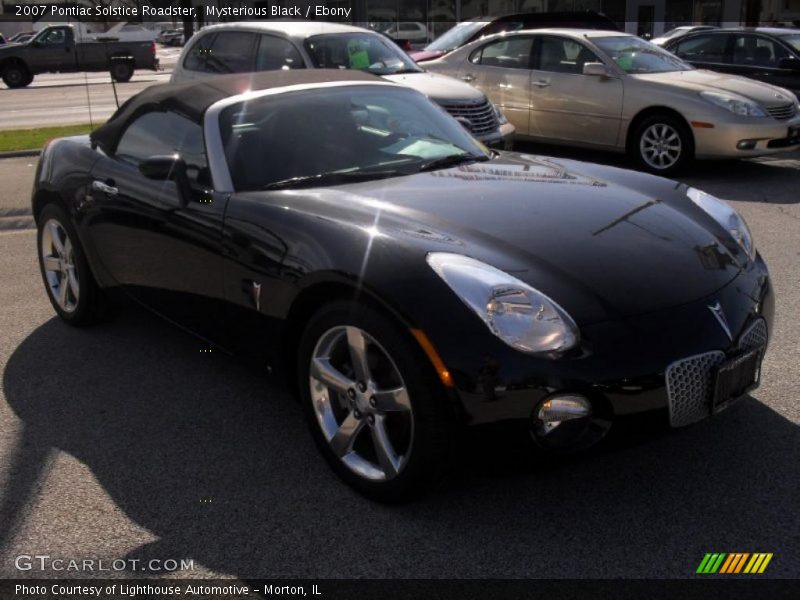 Mysterious Black / Ebony 2007 Pontiac Solstice Roadster