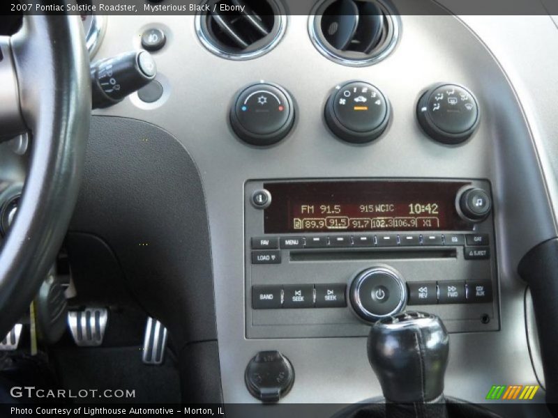 Mysterious Black / Ebony 2007 Pontiac Solstice Roadster