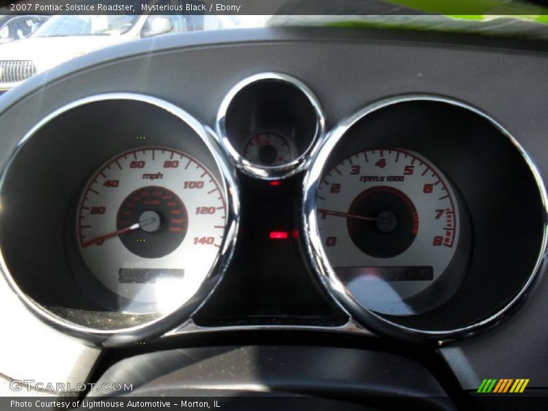 Mysterious Black / Ebony 2007 Pontiac Solstice Roadster