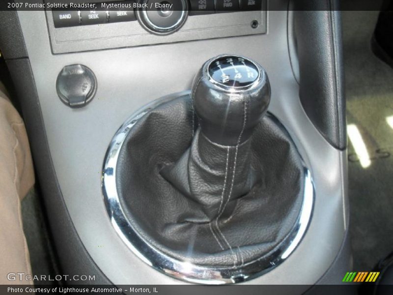 Mysterious Black / Ebony 2007 Pontiac Solstice Roadster