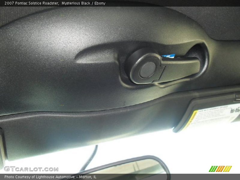 Mysterious Black / Ebony 2007 Pontiac Solstice Roadster