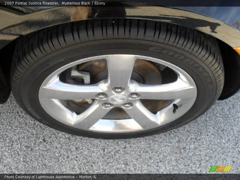 Mysterious Black / Ebony 2007 Pontiac Solstice Roadster
