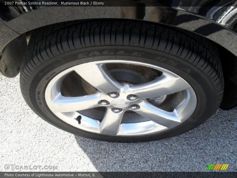 Mysterious Black / Ebony 2007 Pontiac Solstice Roadster