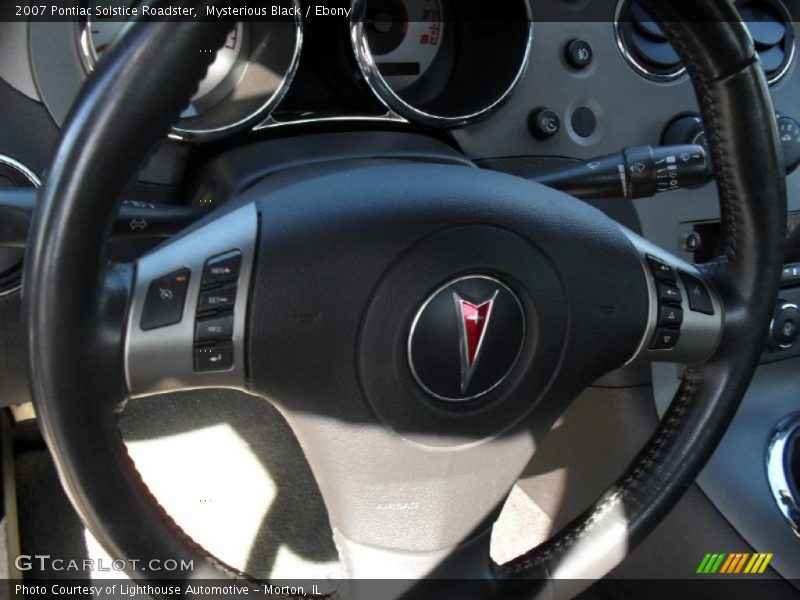 Mysterious Black / Ebony 2007 Pontiac Solstice Roadster