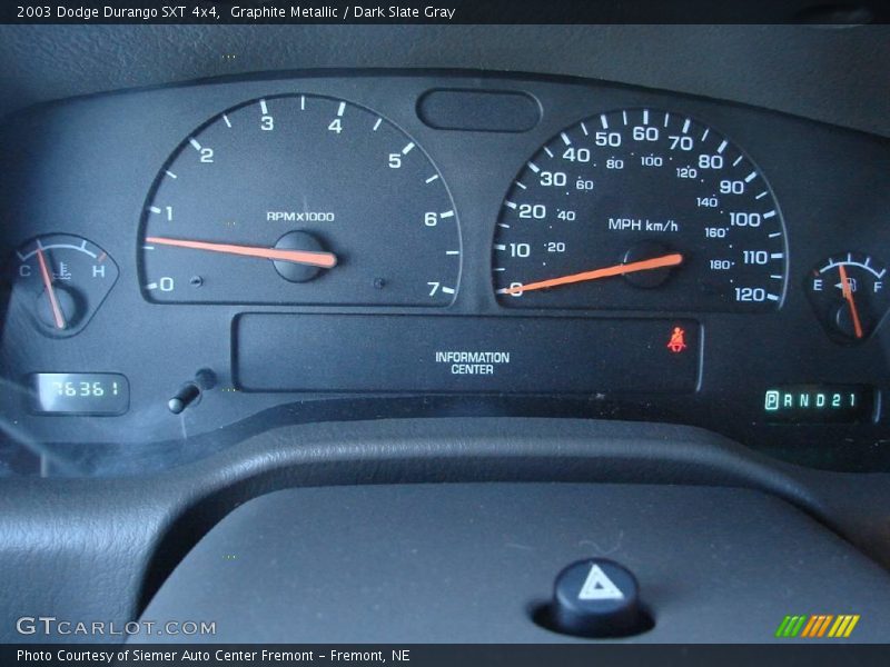 Graphite Metallic / Dark Slate Gray 2003 Dodge Durango SXT 4x4