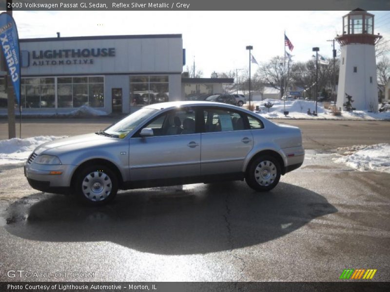Reflex Silver Metallic / Grey 2003 Volkswagen Passat GL Sedan