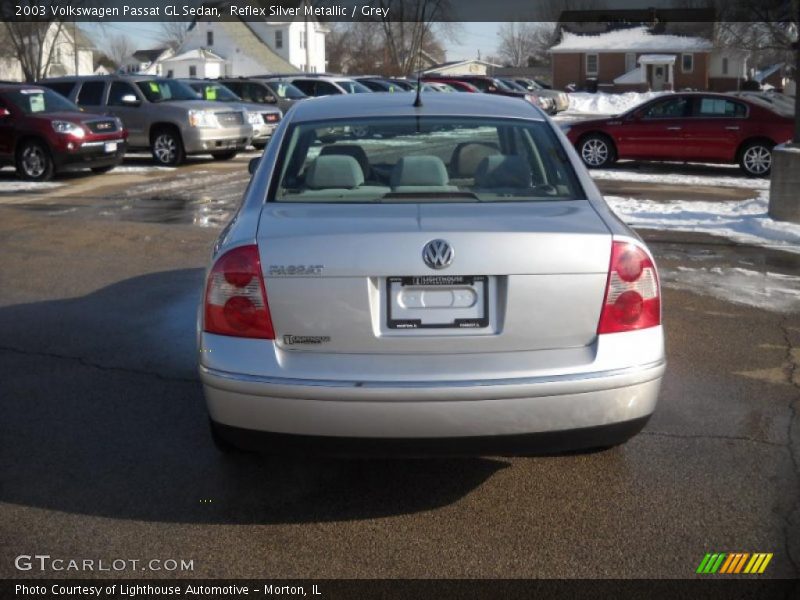 Reflex Silver Metallic / Grey 2003 Volkswagen Passat GL Sedan