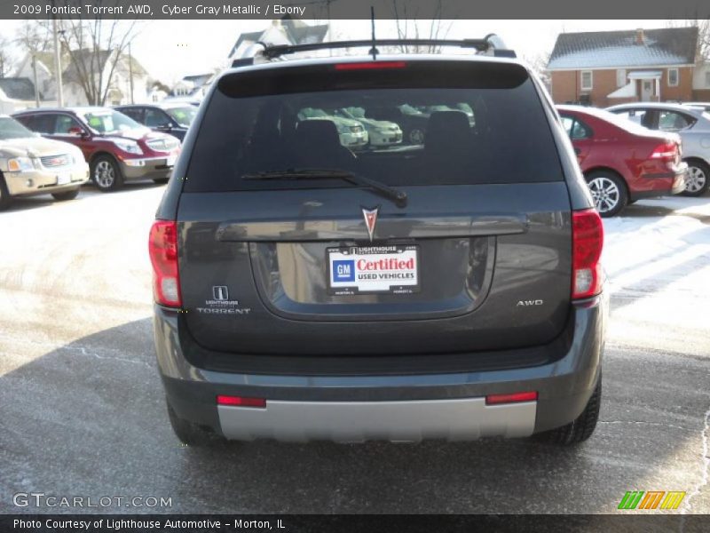 Cyber Gray Metallic / Ebony 2009 Pontiac Torrent AWD
