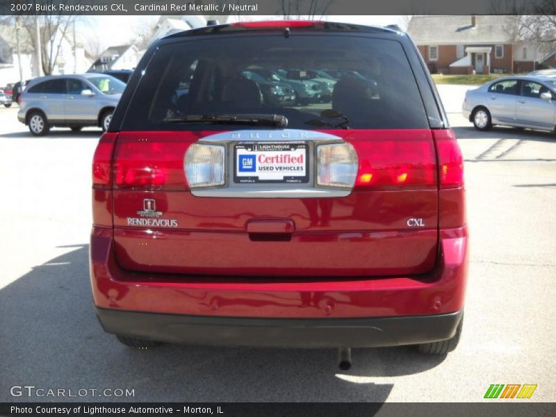 Cardinal Red Metallic / Neutral 2007 Buick Rendezvous CXL