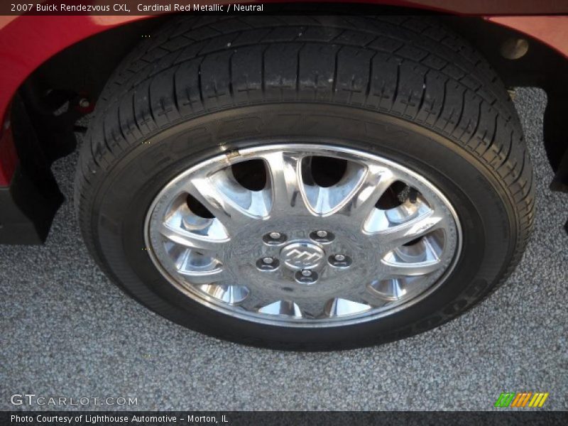 Cardinal Red Metallic / Neutral 2007 Buick Rendezvous CXL