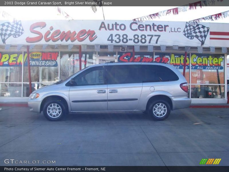 Bright Silver Metallic / Taupe 2003 Dodge Grand Caravan Sport
