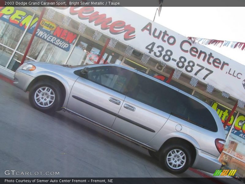 Bright Silver Metallic / Taupe 2003 Dodge Grand Caravan Sport