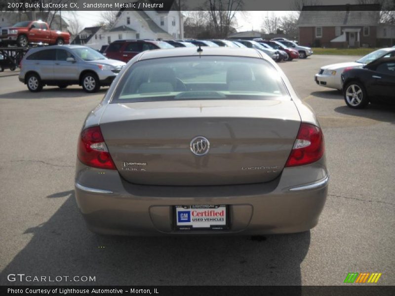 Sandstone Metallic / Neutral 2007 Buick LaCrosse CX