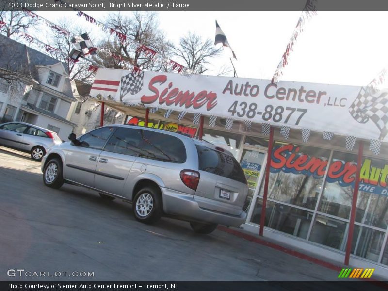 Bright Silver Metallic / Taupe 2003 Dodge Grand Caravan Sport
