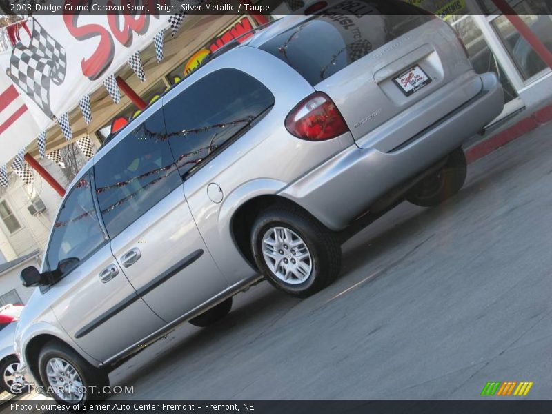 Bright Silver Metallic / Taupe 2003 Dodge Grand Caravan Sport