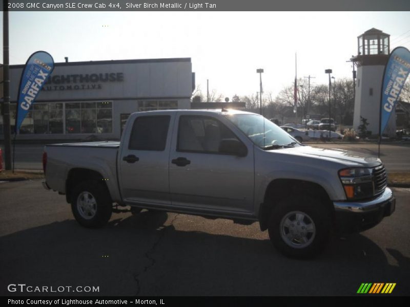 Silver Birch Metallic / Light Tan 2008 GMC Canyon SLE Crew Cab 4x4