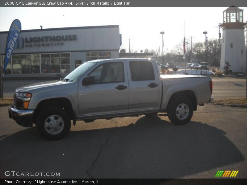 Silver Birch Metallic / Light Tan 2008 GMC Canyon SLE Crew Cab 4x4