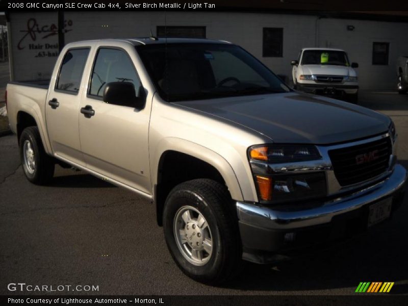 Silver Birch Metallic / Light Tan 2008 GMC Canyon SLE Crew Cab 4x4
