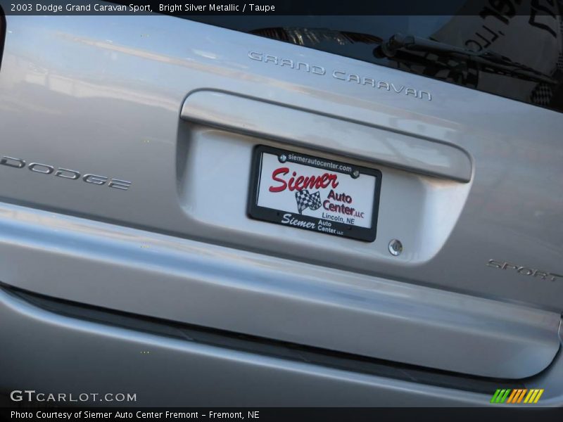 Bright Silver Metallic / Taupe 2003 Dodge Grand Caravan Sport