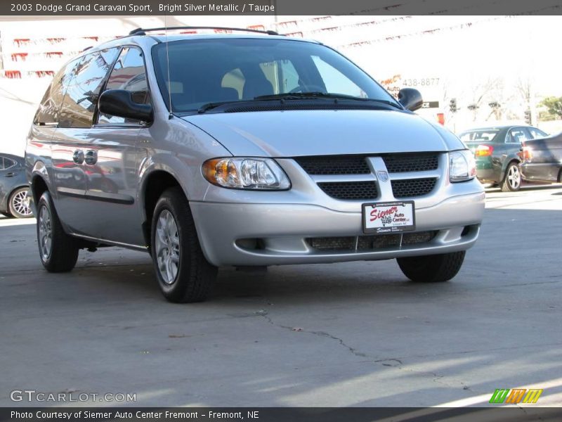 Bright Silver Metallic / Taupe 2003 Dodge Grand Caravan Sport