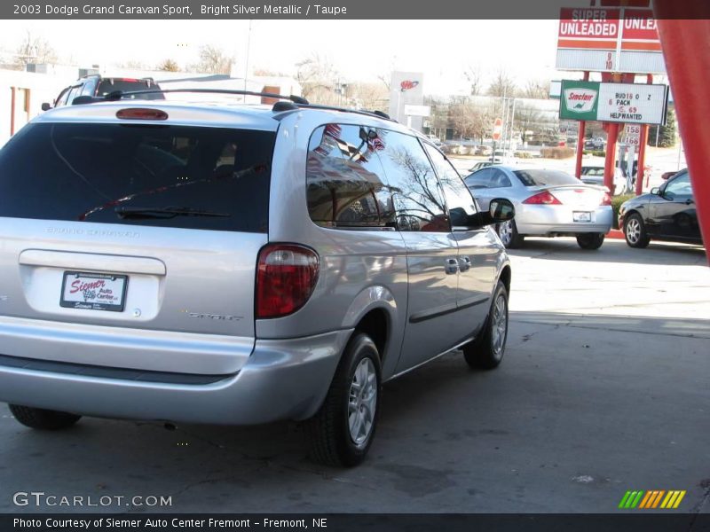 Bright Silver Metallic / Taupe 2003 Dodge Grand Caravan Sport