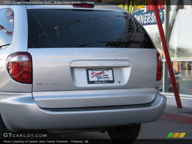 Bright Silver Metallic / Taupe 2003 Dodge Grand Caravan Sport