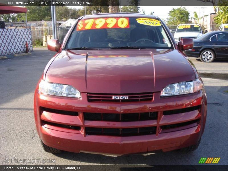 Currant Red Pearl / Gray 2003 Isuzu Axiom S 2WD