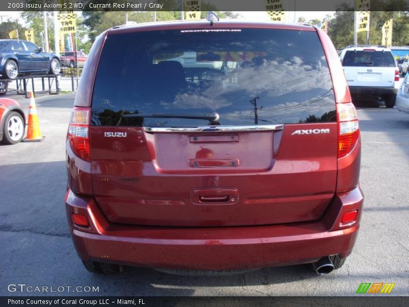 Currant Red Pearl / Gray 2003 Isuzu Axiom S 2WD