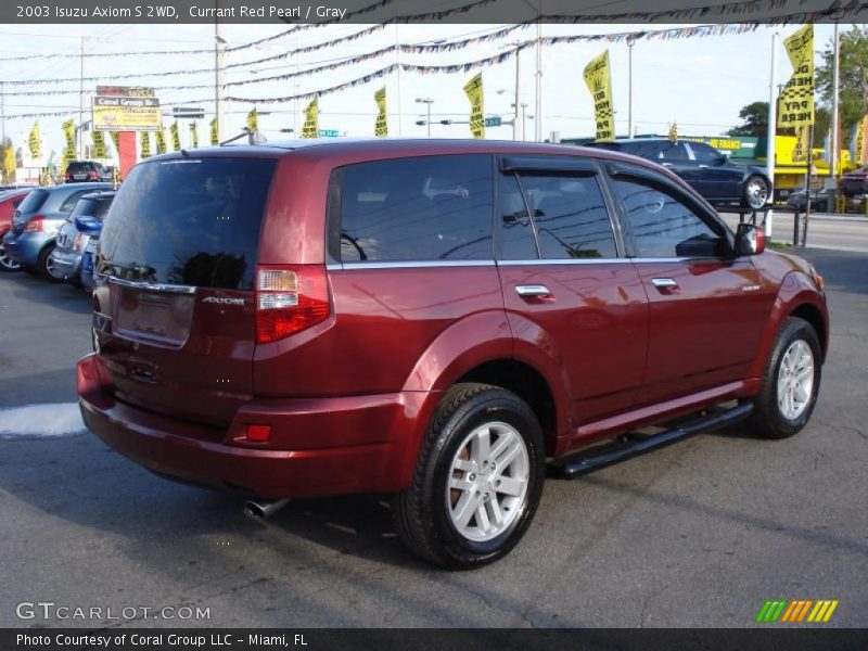 Currant Red Pearl / Gray 2003 Isuzu Axiom S 2WD