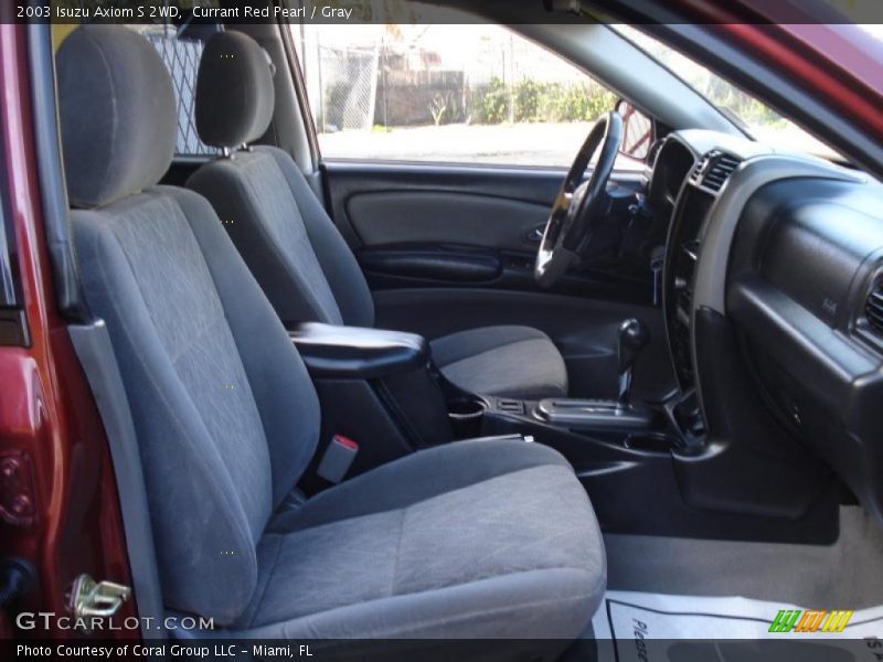 Currant Red Pearl / Gray 2003 Isuzu Axiom S 2WD