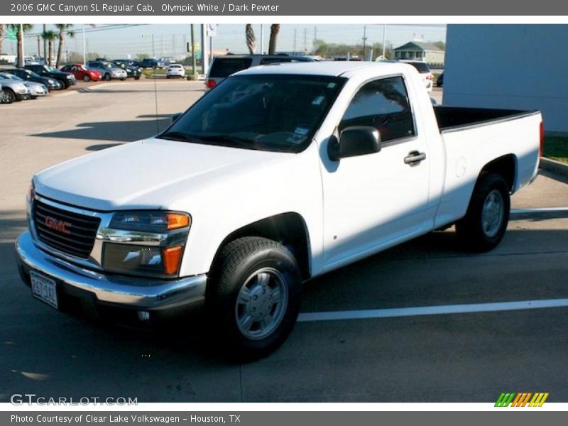 Olympic White / Dark Pewter 2006 GMC Canyon SL Regular Cab