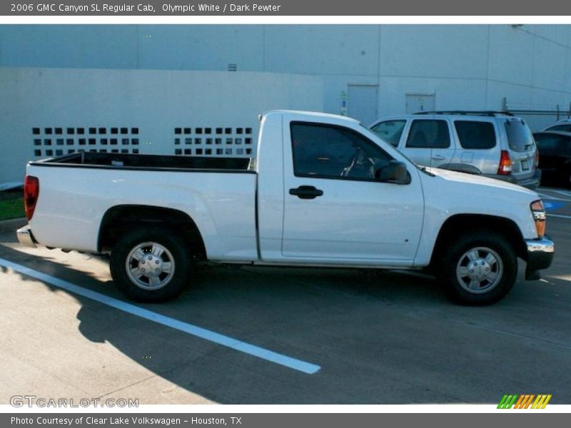 Olympic White / Dark Pewter 2006 GMC Canyon SL Regular Cab