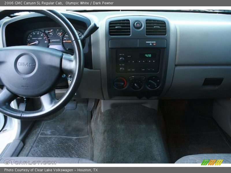 Olympic White / Dark Pewter 2006 GMC Canyon SL Regular Cab