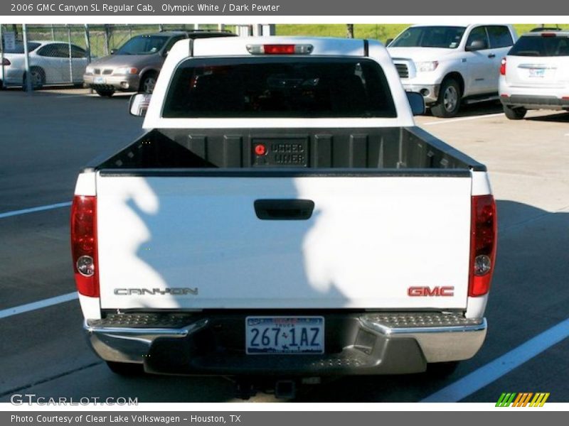 Olympic White / Dark Pewter 2006 GMC Canyon SL Regular Cab