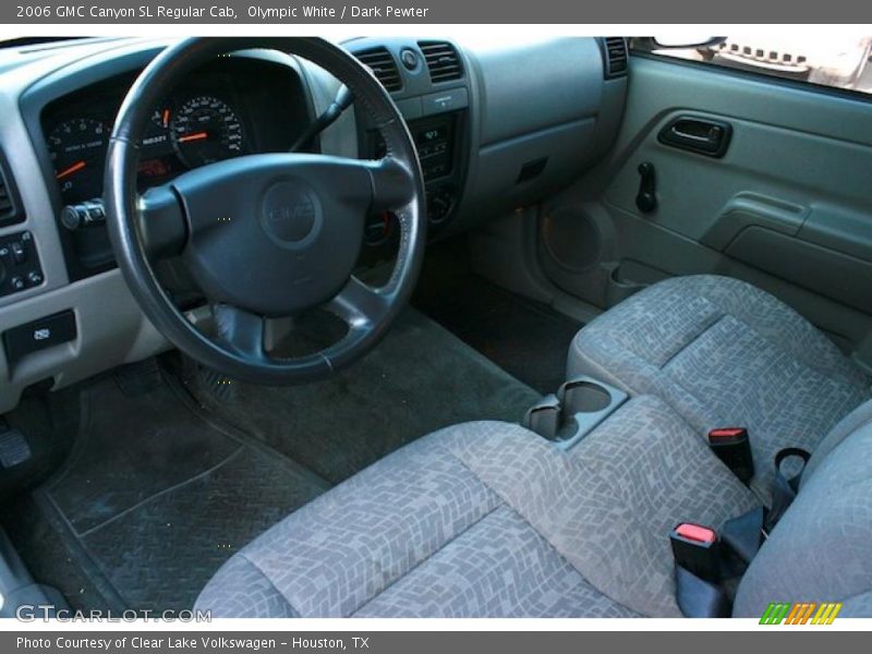 Olympic White / Dark Pewter 2006 GMC Canyon SL Regular Cab