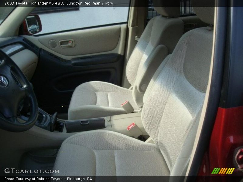 Sundown Red Pearl / Ivory 2003 Toyota Highlander V6 4WD
