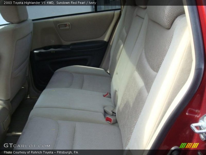 Sundown Red Pearl / Ivory 2003 Toyota Highlander V6 4WD