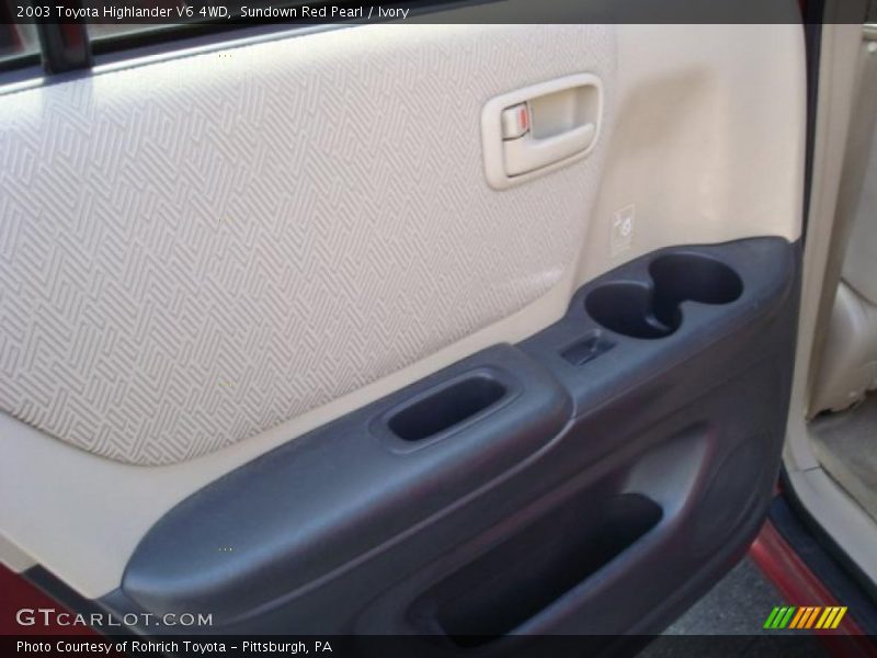 Sundown Red Pearl / Ivory 2003 Toyota Highlander V6 4WD