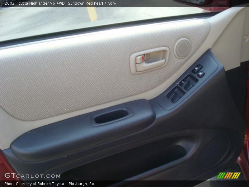 Sundown Red Pearl / Ivory 2003 Toyota Highlander V6 4WD