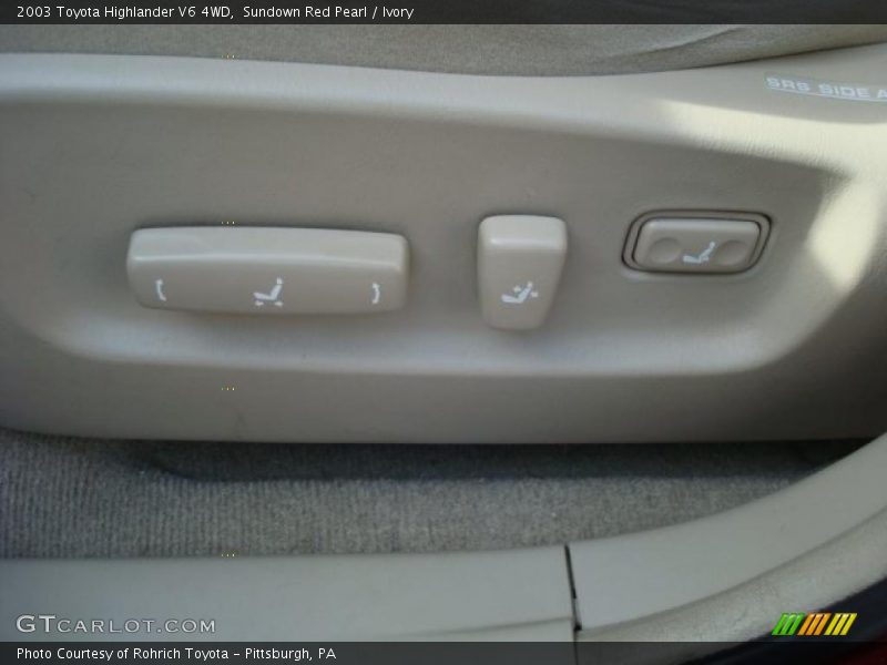 Sundown Red Pearl / Ivory 2003 Toyota Highlander V6 4WD