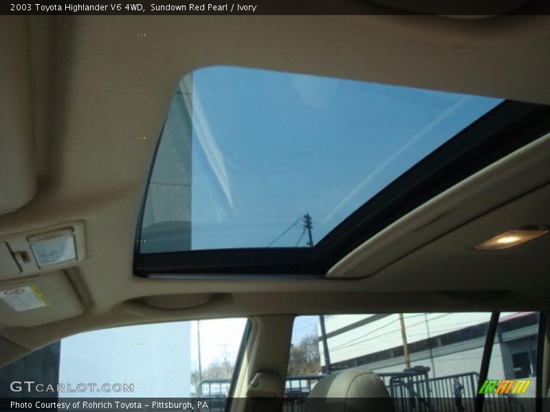 Sundown Red Pearl / Ivory 2003 Toyota Highlander V6 4WD