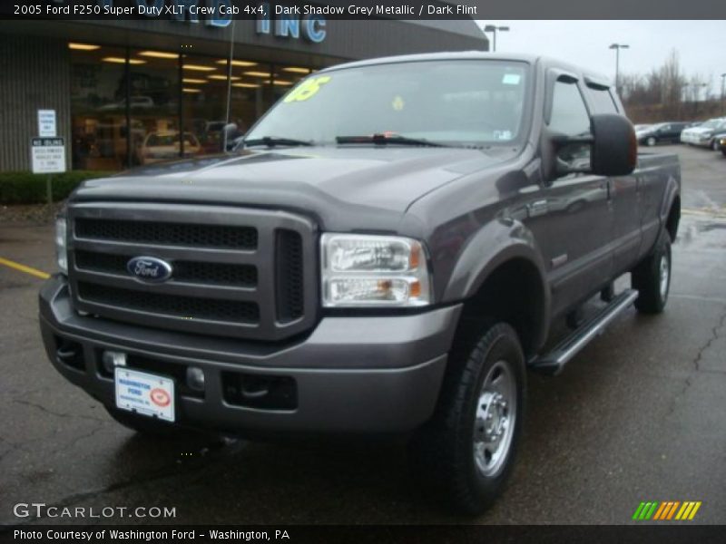 Dark Shadow Grey Metallic / Dark Flint 2005 Ford F250 Super Duty XLT Crew Cab 4x4