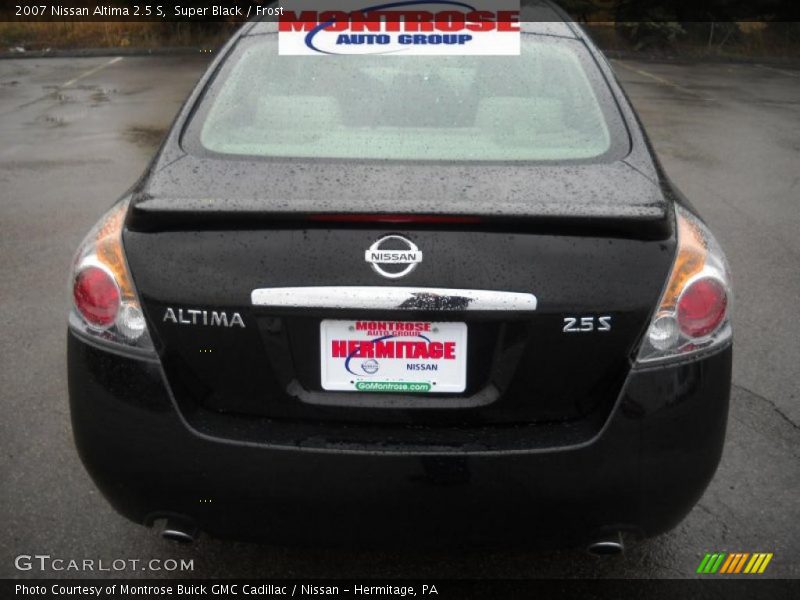 Super Black / Frost 2007 Nissan Altima 2.5 S