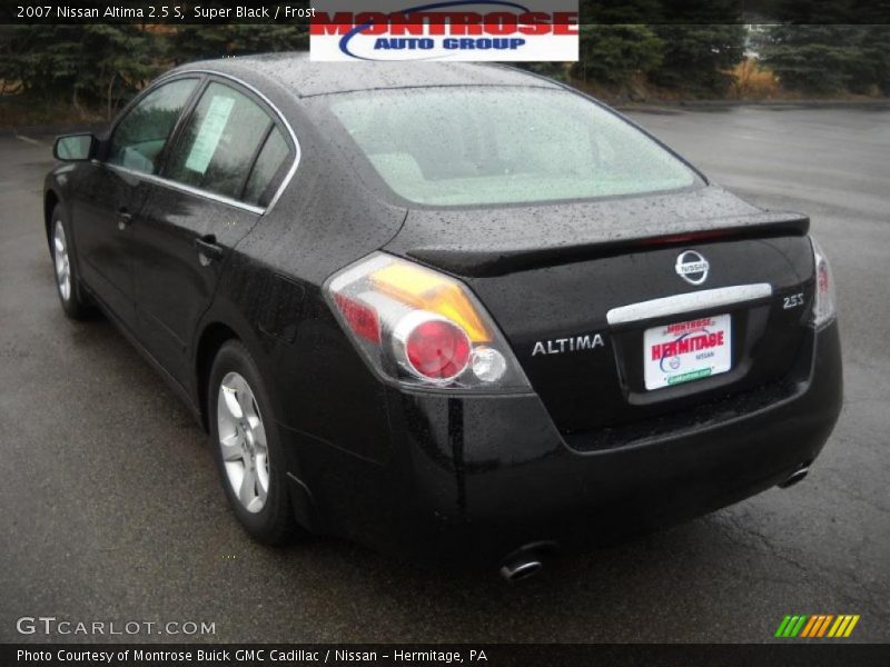 Super Black / Frost 2007 Nissan Altima 2.5 S