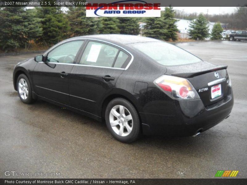 Super Black / Frost 2007 Nissan Altima 2.5 S